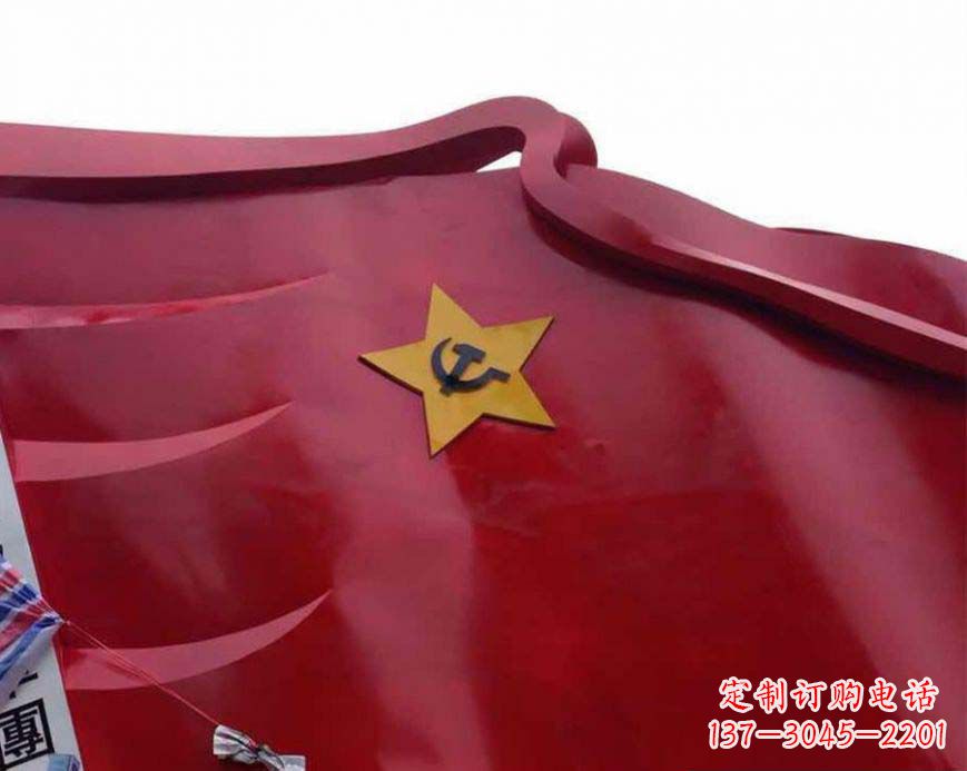 金华不锈钢党徽雕塑——传承红色基因