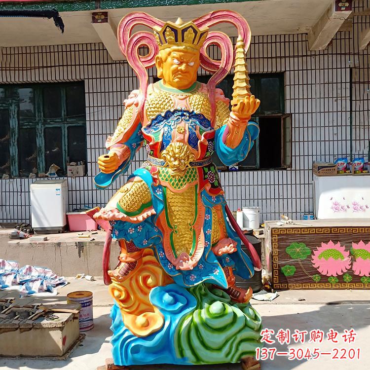 金华玻璃钢托塔天王雕塑