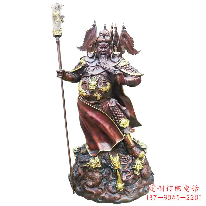 金华铸造工艺精美的关公像