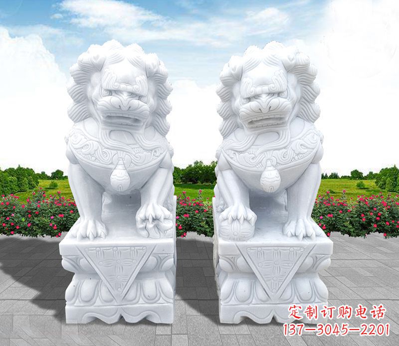 金华狮子雕塑招财福运的象征