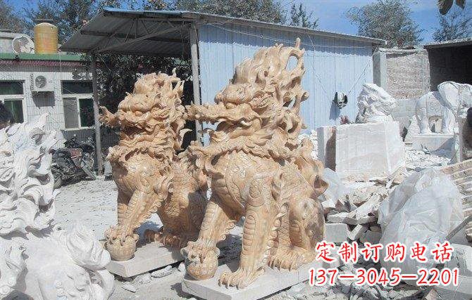 金华麒麟石雕一个具有传统文化精髓的艺术品