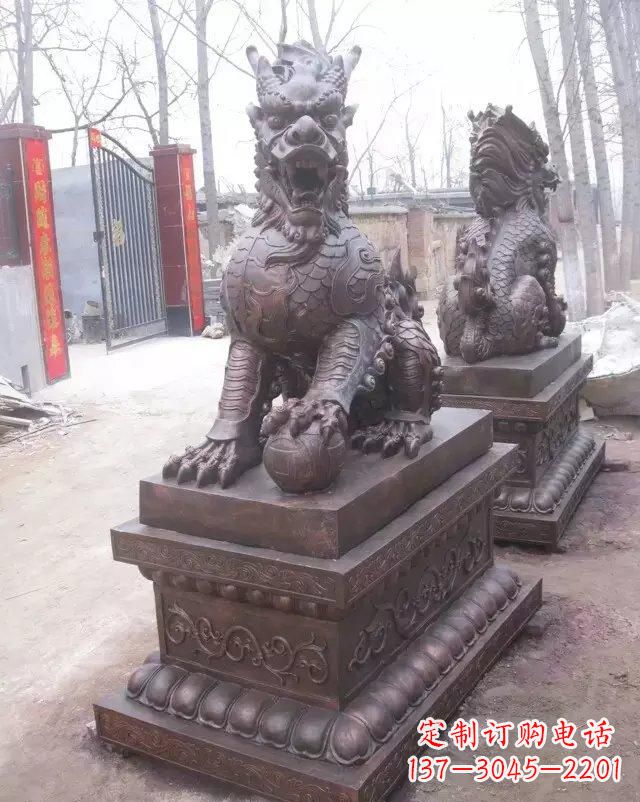 金华麒麟雕塑古老而又神秘