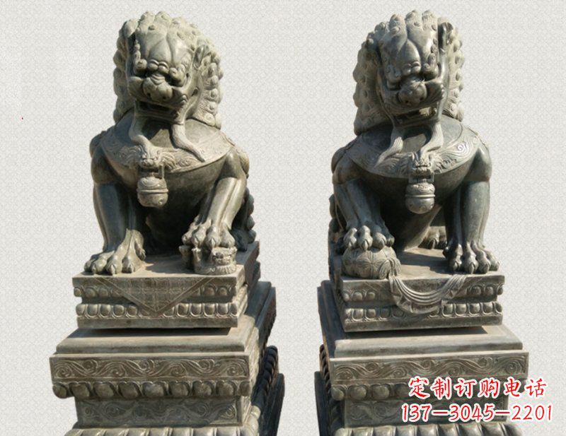 金华狮子雕塑象征王者风范