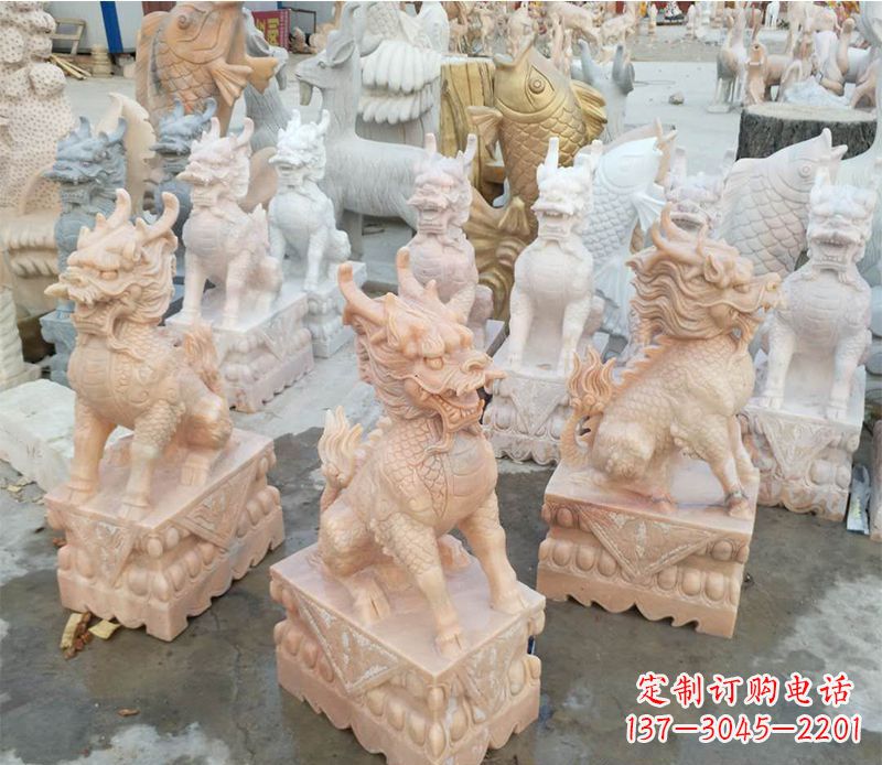 金华麒麟雕塑传承文化之美