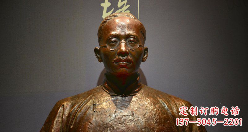 金华蔡元培先生名人胸像铜雕