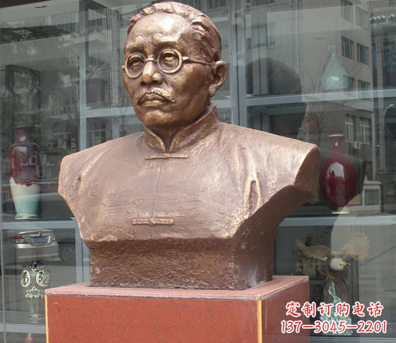 金华蔡元培雕塑传承睿智的象征