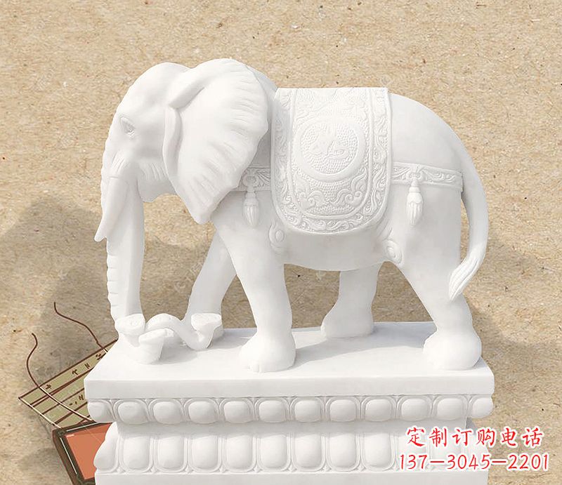 金华雕刻大象,抒发自然之美