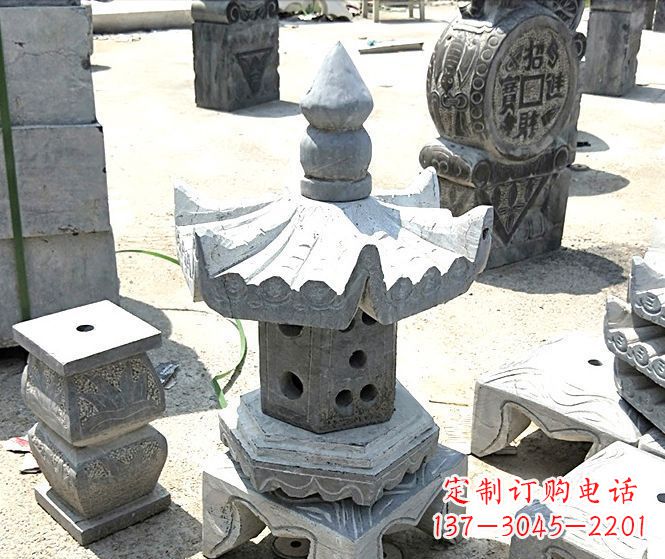 金华美丽的草坪大理石雕塑石灯