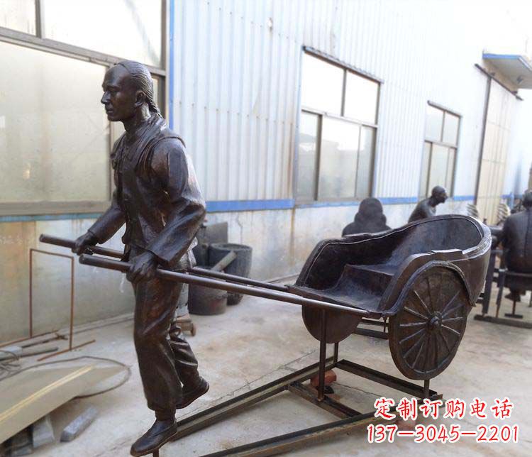 金华青铜车夫雕塑致敬车夫的贡献