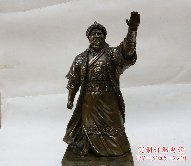 金华成吉思汗源自铜雕的传奇人物