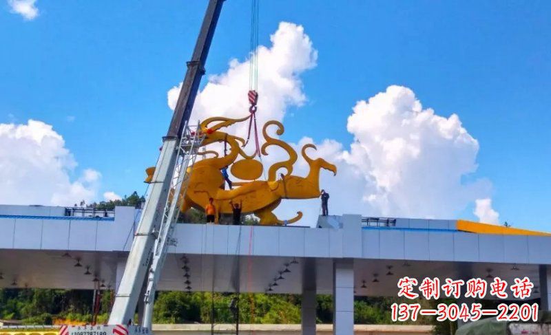 金华精美不锈钢龙雕塑,点缀城市之美