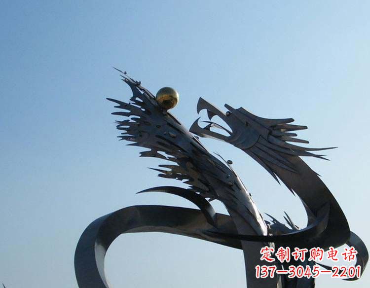 金华不锈钢龙雕塑精细的手工艺品