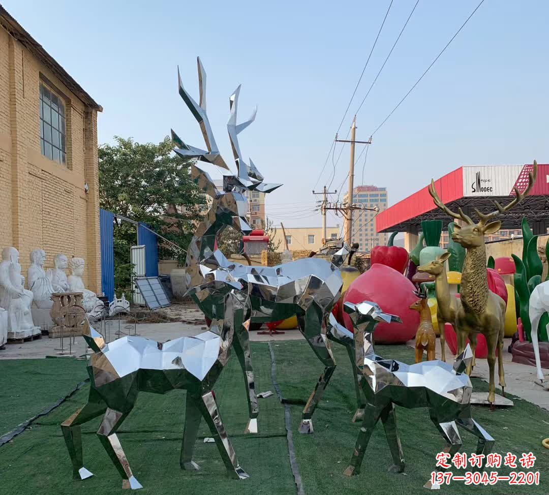 金华梅花鹿雕塑一种独特的城市装饰