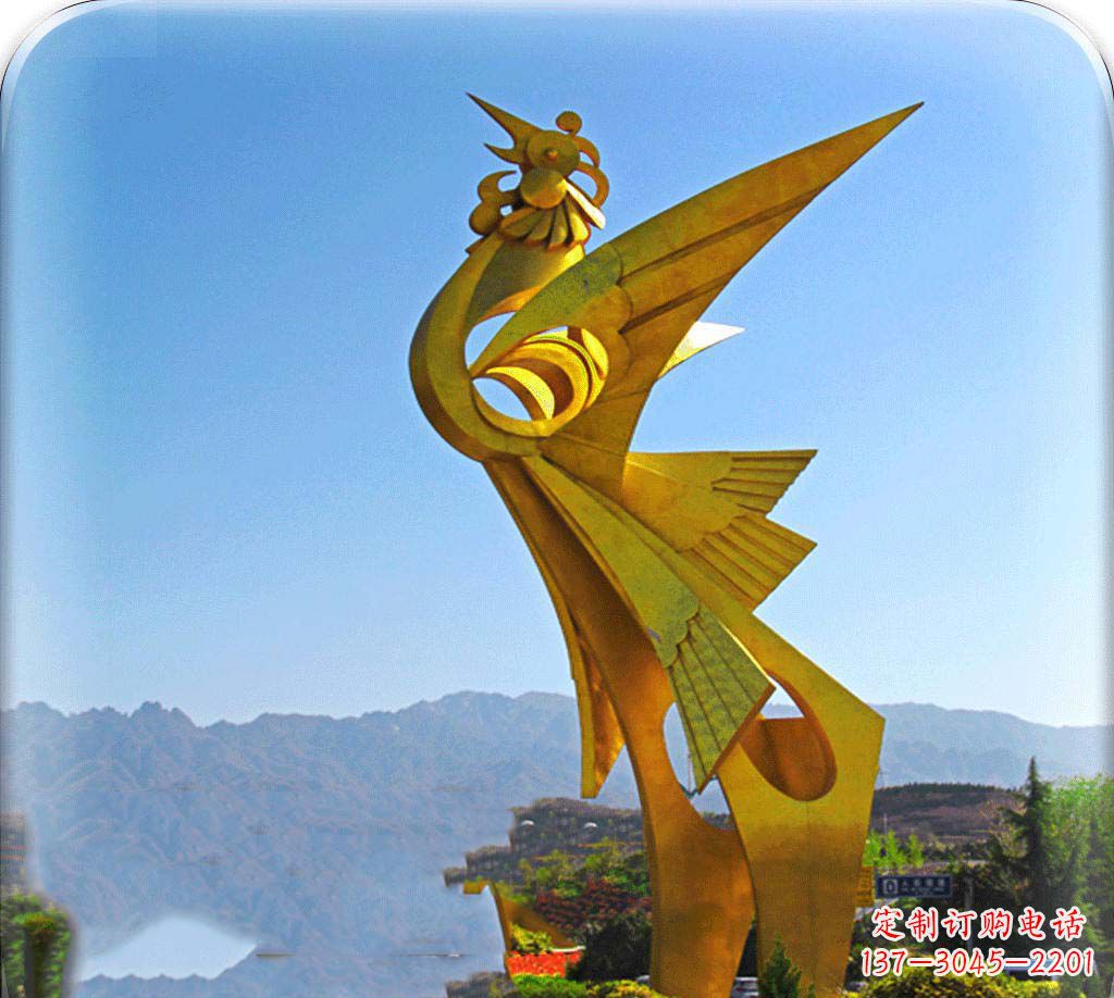 金华城市美化之翅——凤凰景观雕塑