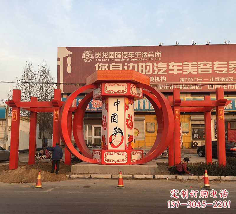 金华城市之光不锈钢梦灯笼雕塑