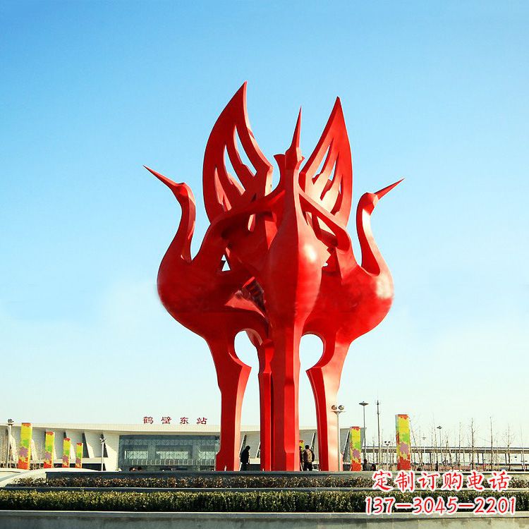 金华“仙鹤之歌仙鹤雕塑的精彩瞬间”