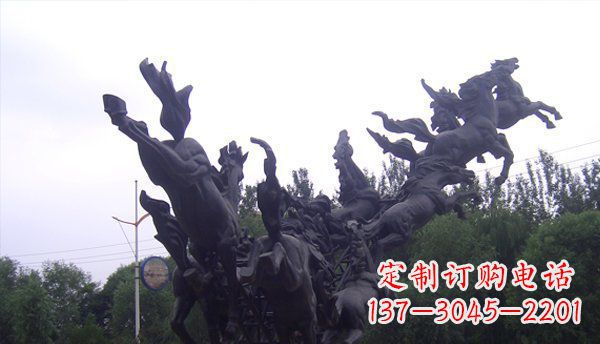 金华城市马群广场铜雕
