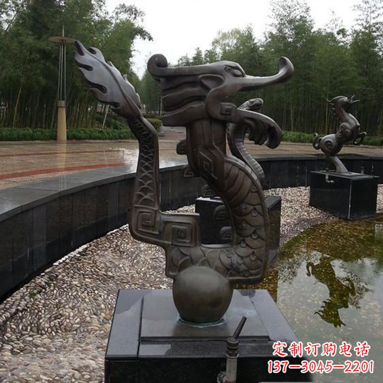 金华城市十二生肖喷泉雕塑