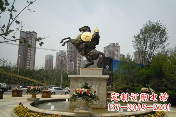 金华铸造城市象征——铜马战士雕塑