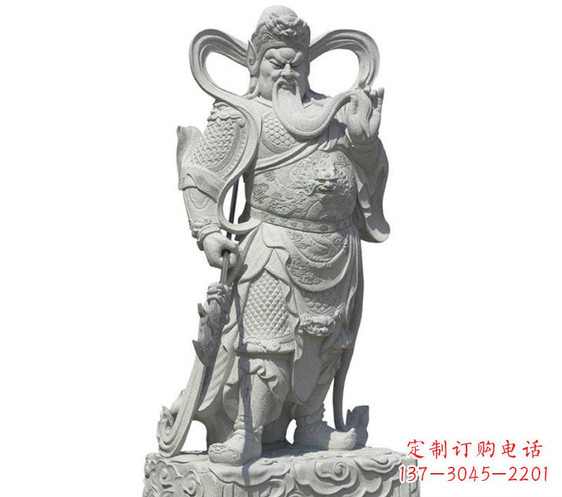 金华关公雕像象征着威武的英雄