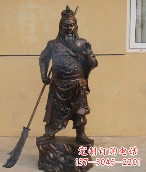 金华关公雕塑祝福人们的神灵