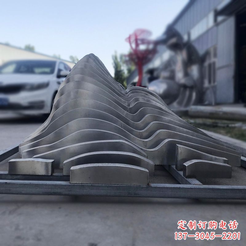 金华不锈钢假山雕塑精致耐用的艺术品