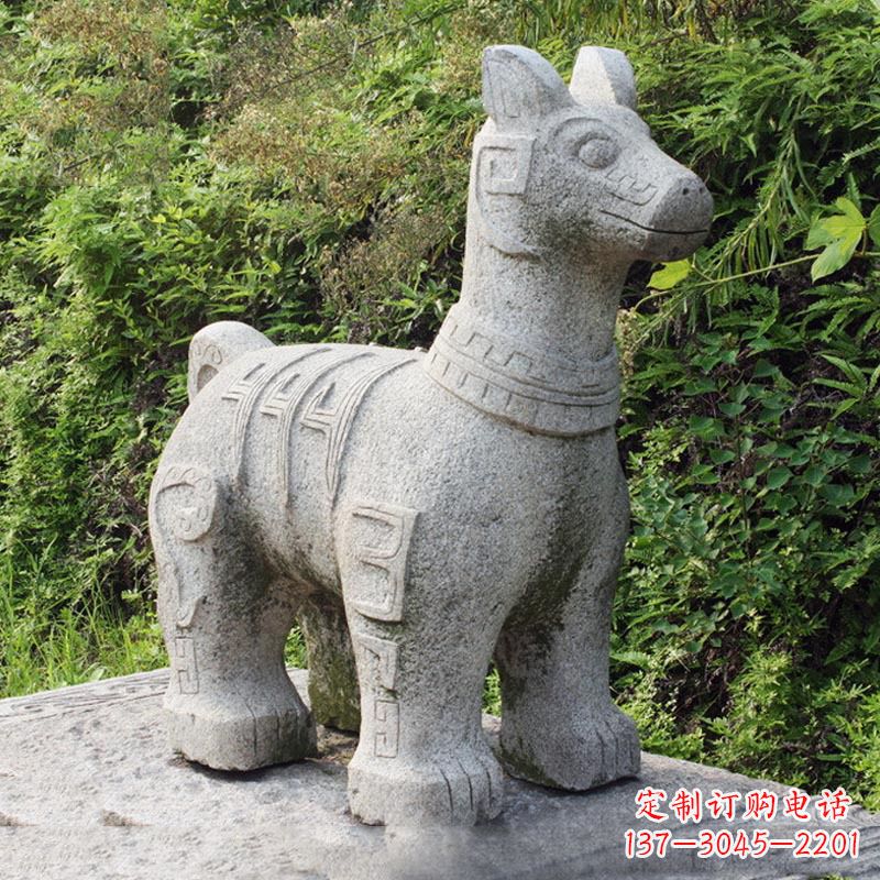 金华精美的生肖狗石雕摆件