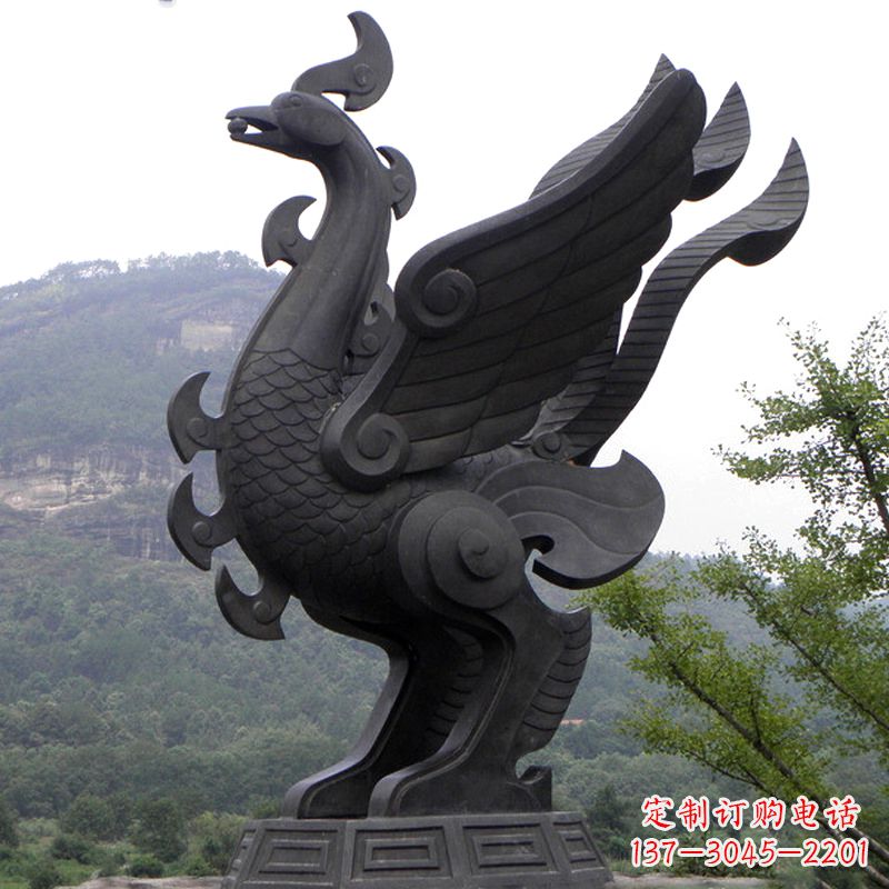 金华凤凰铜雕传承古神兽之美