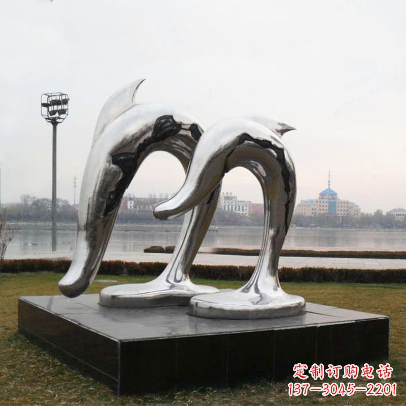 金华海豚公园动物景观雕塑的精灵