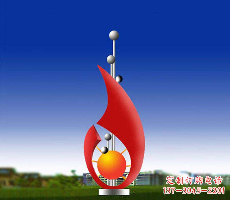 金华色彩斑斓的水滴雕塑