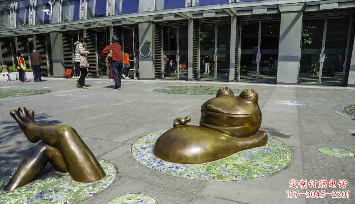 金华青蛙雕塑传统文化的象征