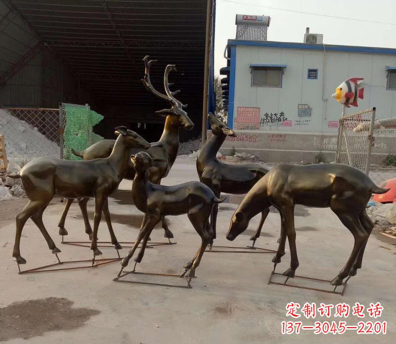 金华鹿雕塑抽象之美