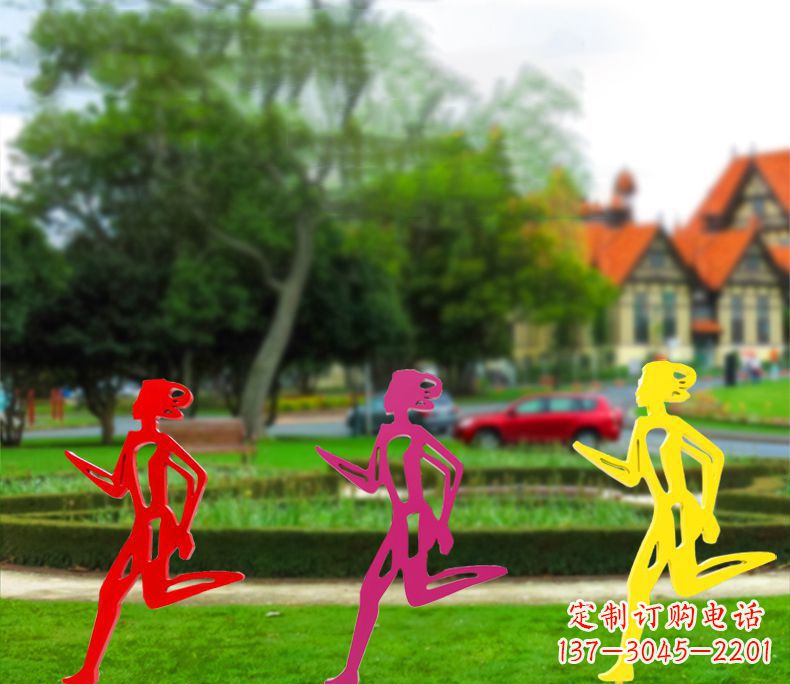 金华奔跑的女性雕塑