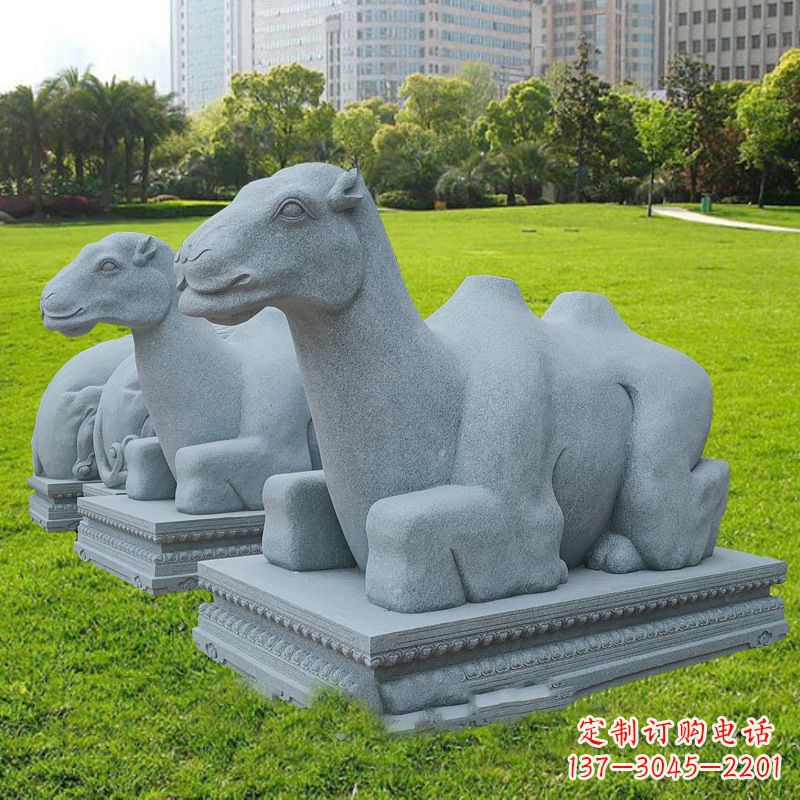 金华美丽的抽象骆驼石雕
