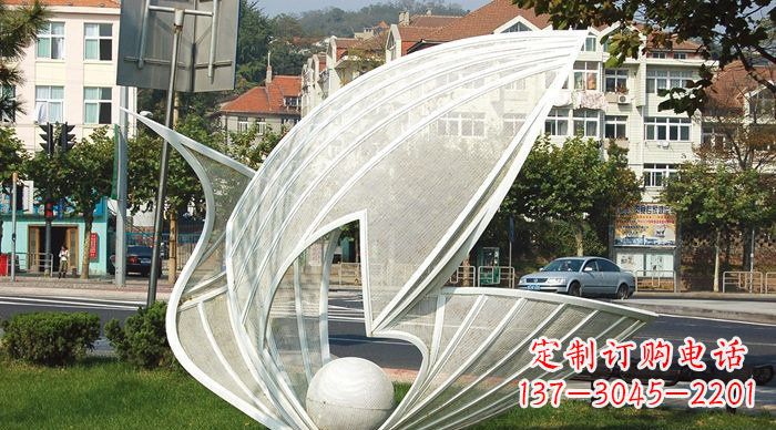 金华抽象天鹅不锈钢动物雕塑