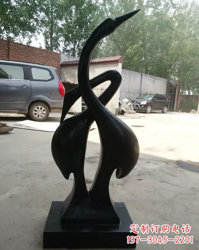 金华抽象天鹅铜雕