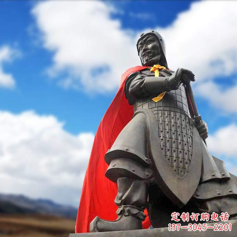 金华项羽雕塑——历史名人古代帝王的象征