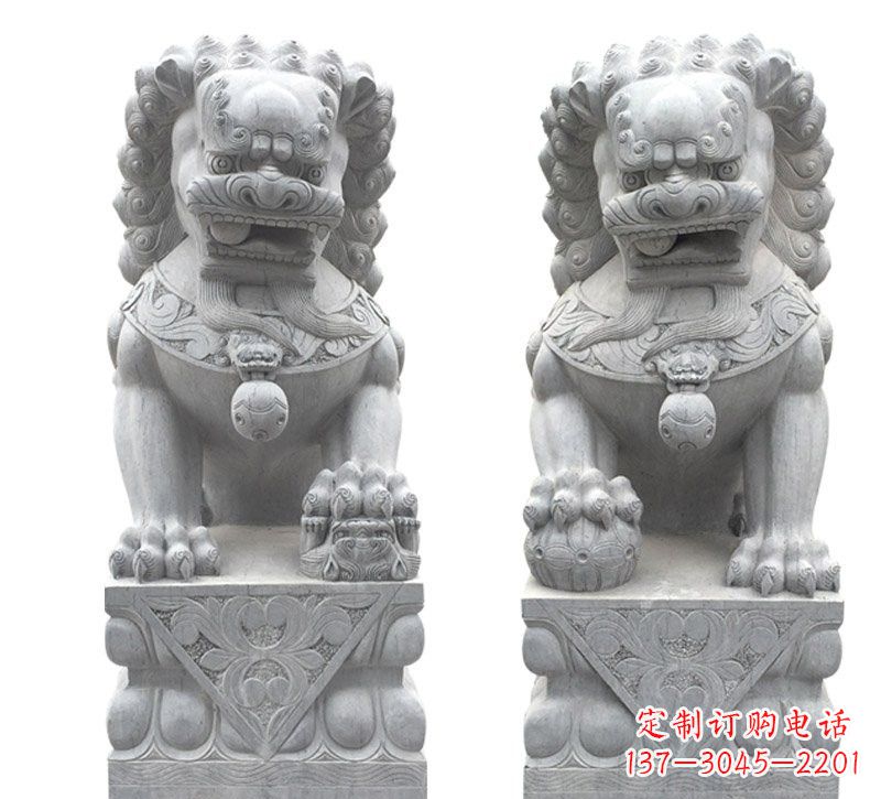 金华传统狮子石雕