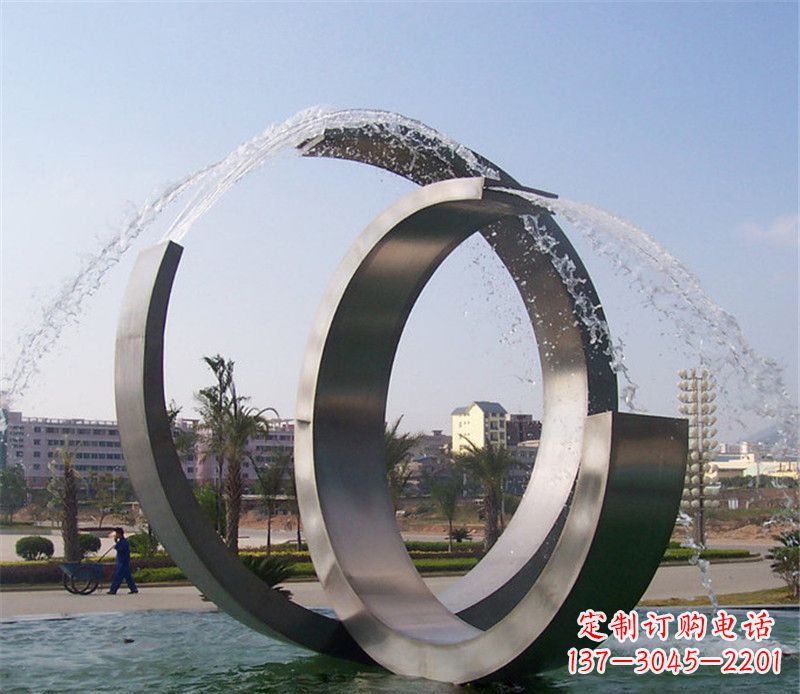 金华精美的不锈钢喷泉雕塑