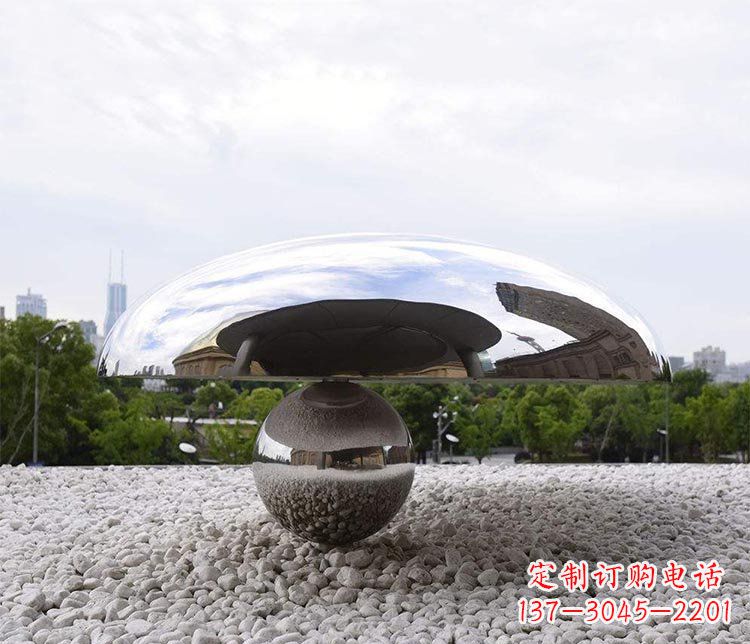 金华创意蘑菇不锈钢雕塑