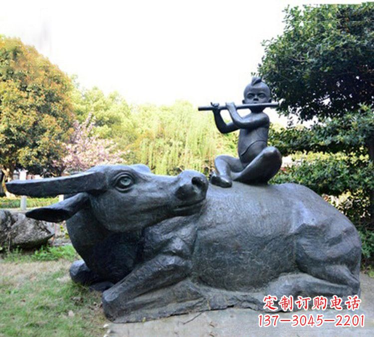 金华牧童雕塑传承民间文化