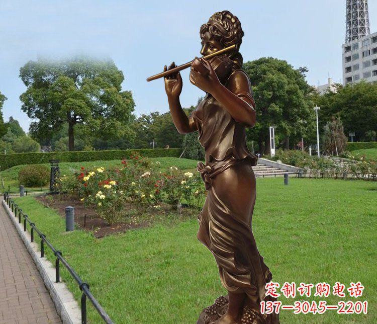 金华美女雕塑把美景变成静物