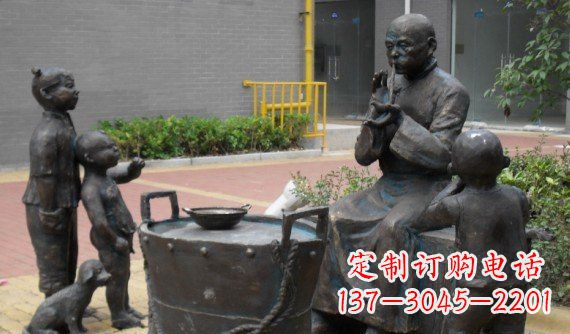 金华糖人雕塑温暖的童年回忆