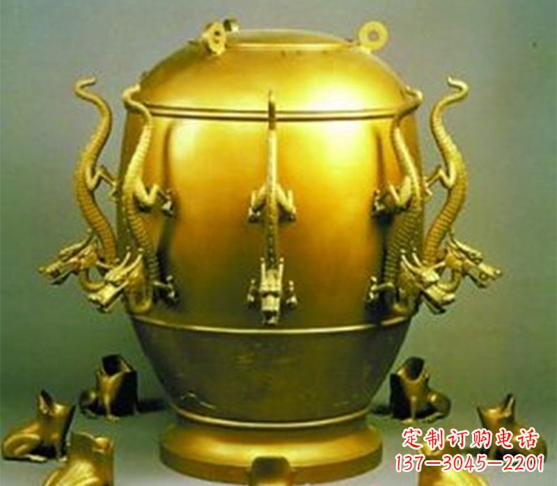 金华纯铜古天文仪器地动仪雕塑
