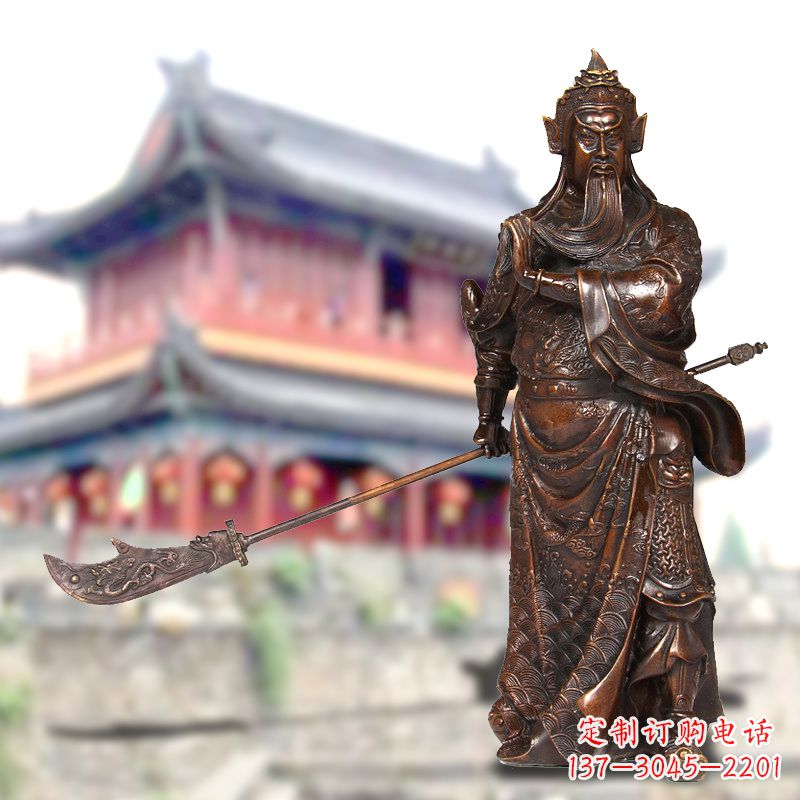 金华关公铜像千秋英雄的传奇