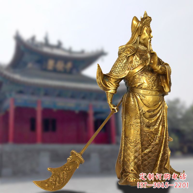 金华铜雕关羽传承精神气质