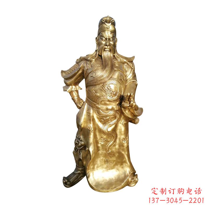 金华抒写三国历史关羽雕塑