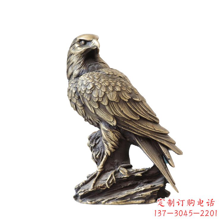 金华纯铜招财老鹰雕塑