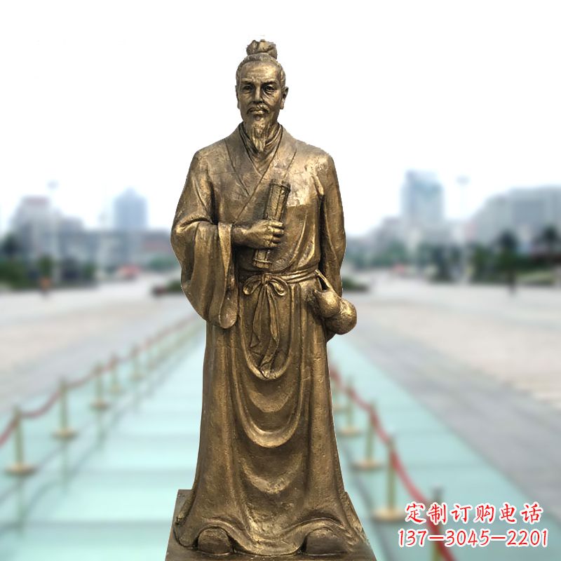 金华铜雕艺术张仲景的精神实践