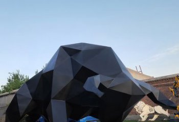 金华华尔街牛大型玻璃钢动物雕塑